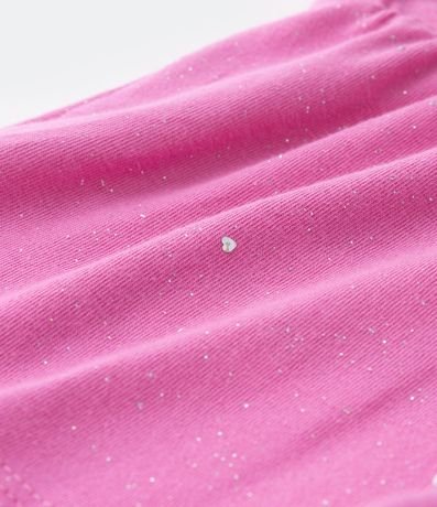 Short Infantil con Purpurina Holográfico de Corazones - Talle 1 a 5 años 3