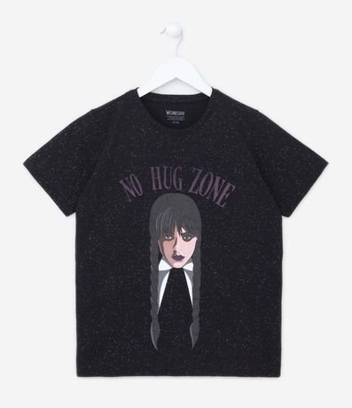 Blusa Infantil con Estampado Wandinha - Talle 07 a 14 años 1