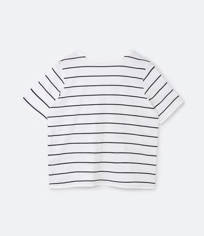 Blusa en Algodón Rayada con Cuello V Curve & Plus Size 6