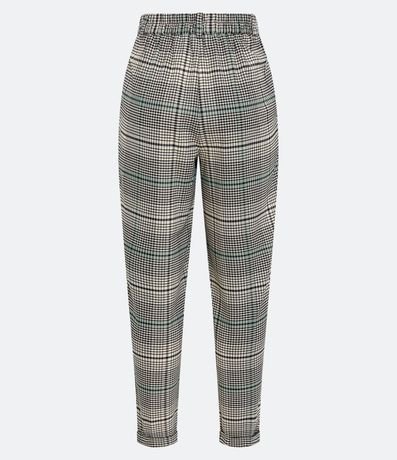 Pantalón Carrot en Sastrería de Cuadros con Bolsillos 6