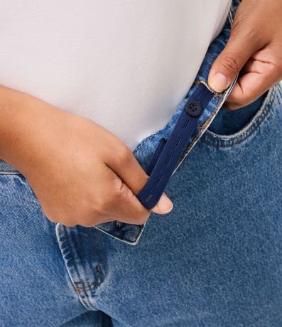 Pantalón Mom Jeans con Lavado Marmól Curve & Plus Size 4