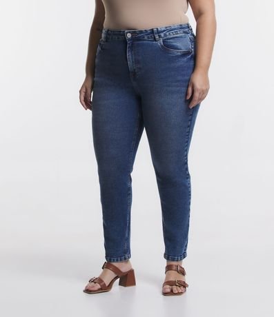 Pantalón Skinny en Jeans Efecto Marmól y Cintura Média Curve & Plus Size 2