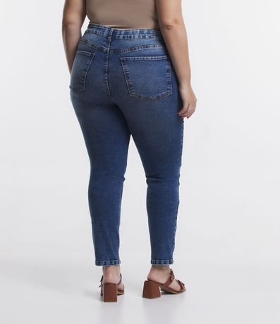 Pantalón Skinny en Jeans Efecto Marmól y Cintura Média Curve & Plus Size 3