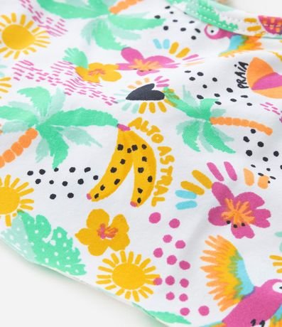 Bikini Infanitl en Poliamida con Estampa Tropical - Talle 5 a 14 años 5