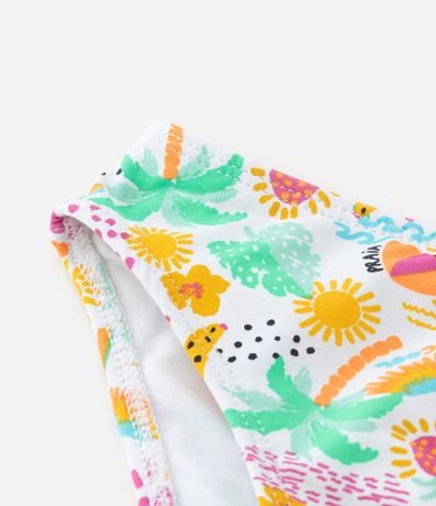 Bikini Infanitl en Poliamida con Estampa Tropical - Talle 5 a 14 años 6