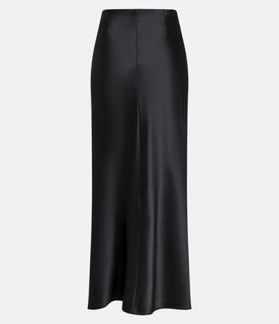 Pollera New Midi Evasé en Satín con Abertura en la Espalda 7