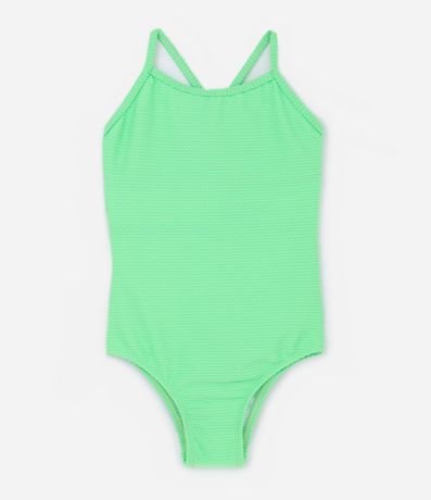 Malla Infantil Texturizada con Breteles Cruzados - Talle 5 a 14 años