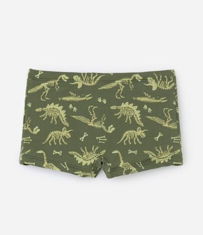 Sunga Boxer Infantil con Estampado de Esqueletos de Dino - Talle 5 a 14 años