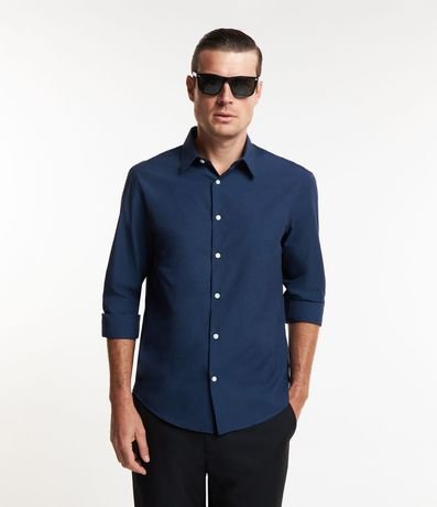 Camisa Regular Básica en Algodón con Manga Larga 2