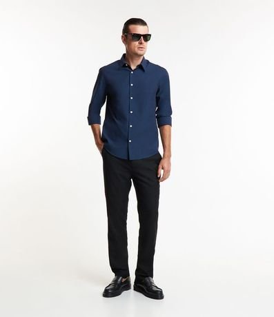 Camisa Regular Básica en Algodón con Manga Larga 2