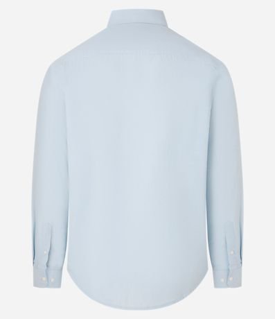 Camisa Regular Básica en Algodón con Manga Larga 6
