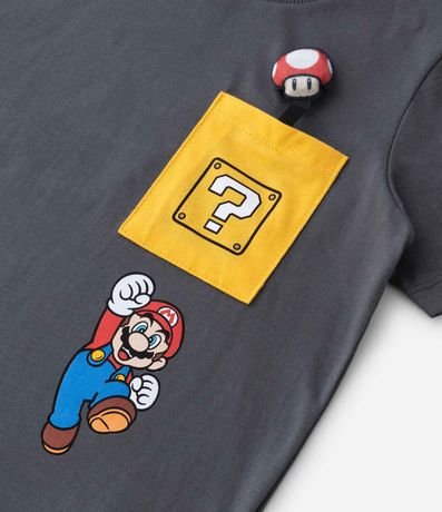 Remera Manga Corta Infantil con Estampa Mario Bros - Talle 3 a 10 años 4