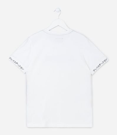 Remera Infantil con Estampado Localizada Playstation - Talle 7 a 14 años 2