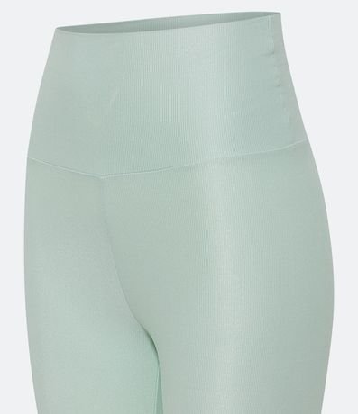 Pantalón Legging Deportiva en Poliamida Acanalada con Cintura Alta 8