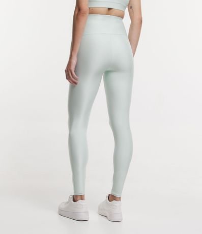Pantalón Legging Deportiva en Poliamida Acanalada con Cintura Alta 4