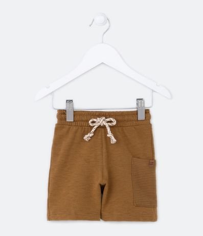 Bermuda Infantil con Bolsillo Texturizado - Talle 1 a 5 años
