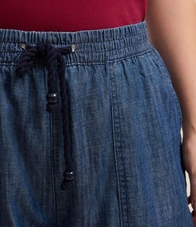 Short Comfy Jeans con Lazo en la Cintura Curve & Plus Size 4