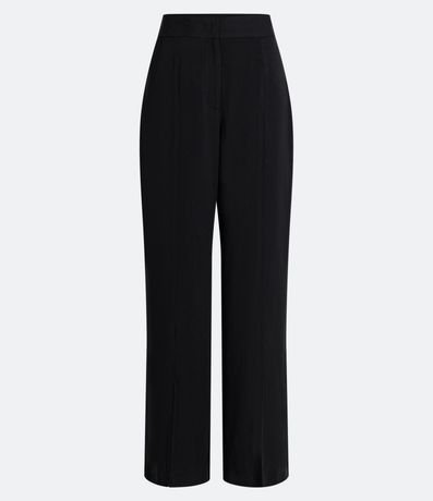 Pantalón Pantalona en Crepé con Aberturas Delanteras 1