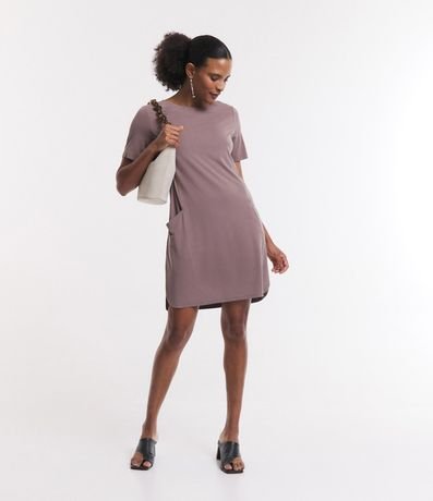 Vestido T-Shirt en Media Malla con Bolsillos 3