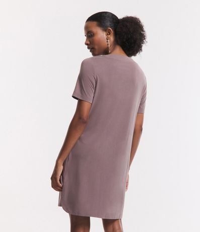 Vestido T-Shirt en Media Malla con Bolsillos 3