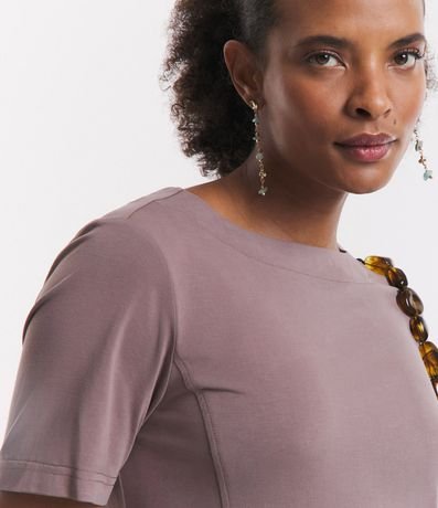 Vestido T-Shirt en Media Malla con Bolsillos 4