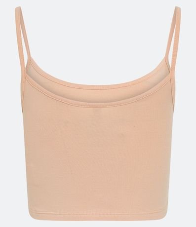 Blusa Musculosa Cropped en Algodón con Breteles Finos 7