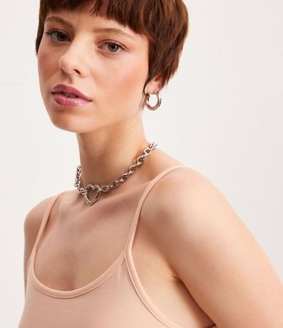 Blusa Musculosa Cropped en Algodón con Breteles Finos 4
