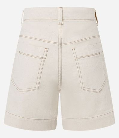 Short Cintura Alta en Sarga con Costura Aparente 6