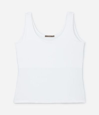 Blusa Musculosa en Poliamida con Breteles Anchos Curve & Plus Size 5