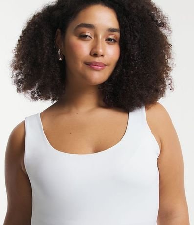 Blusa Musculosa en Poliamida con Breteles Anchos Curve & Plus Size 4