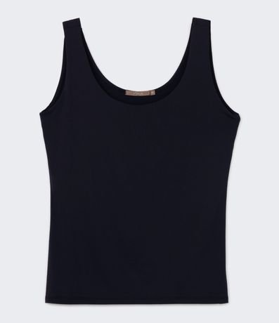 Blusa Musculosa en Poliamida con Breteles Anchos Curve & Plus Size 4