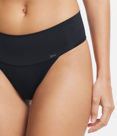 Bombacha Bikini en Poliamida con Cintura Ancha 3