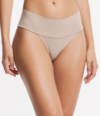 Bombacha Bikini en Poliamida con Cintura Ancha