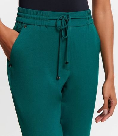 Pantalón Fluido con Cintura Elástica y Lazo 4