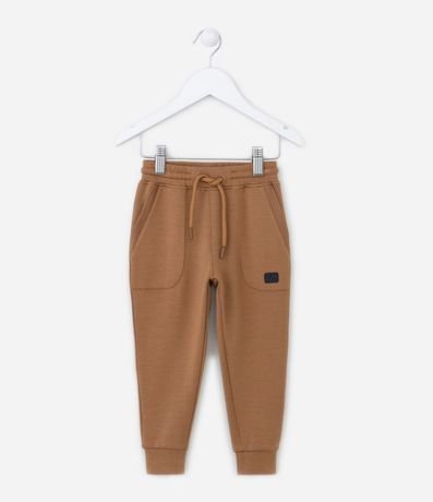 Pantalón Infantil en Microfibra con Estampado en Lettering - Talle 1 a 4 años