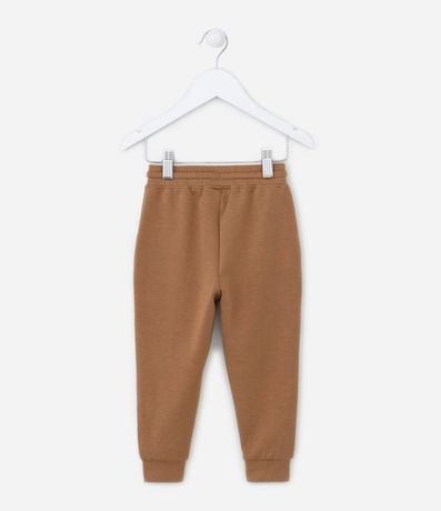 Pantalón Infantil en Microfibra con Estampado en Lettering - Talle 1 a 4 años 2