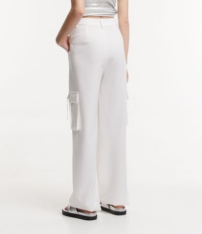 Pantalón Recto Sastrería con Bolsillos Cargo 2