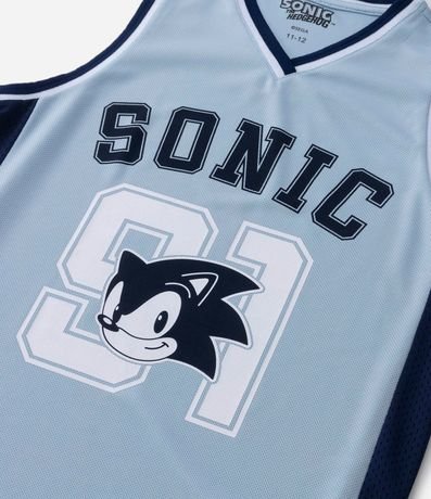Musculosa Infantil con Estampa de Baloncesto Sonic - Talle 5 a 12 años 5
