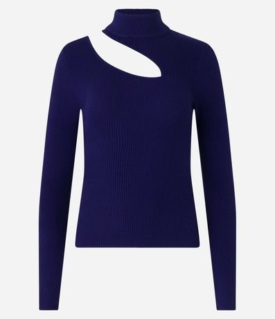 Blusa de Punto con Cutout en el Hombro 6
