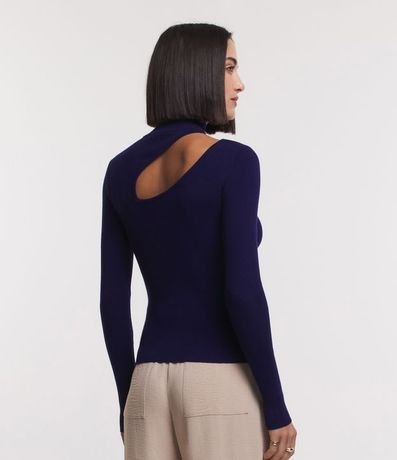 Blusa de Punto con Cutout en el Hombro 3