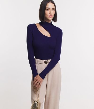 Blusa de Punto con Cutout en el Hombro 4