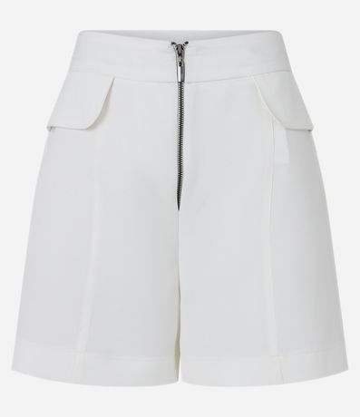Short Sastrería Cintura Alta con Solapas y Bolsillos 5