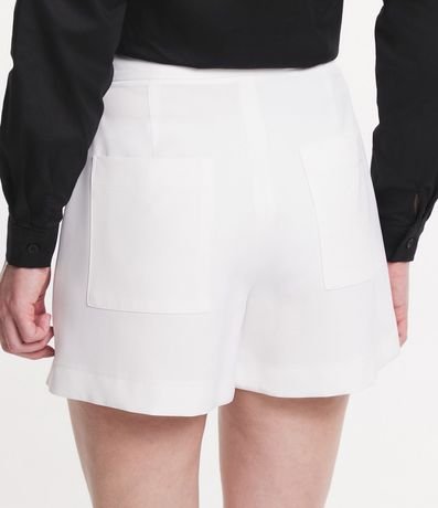 Short Sastrería Cintura Alta con Solapas y Bolsillos 3