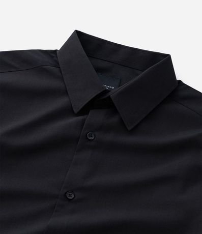 Camisa Regular en Microfibra con Cuello Inglés y Manga Larga 7