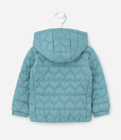 Campera Infantil Puffer con Efecto Capitoneada de Corazón - Talle 1 a 5 años 2