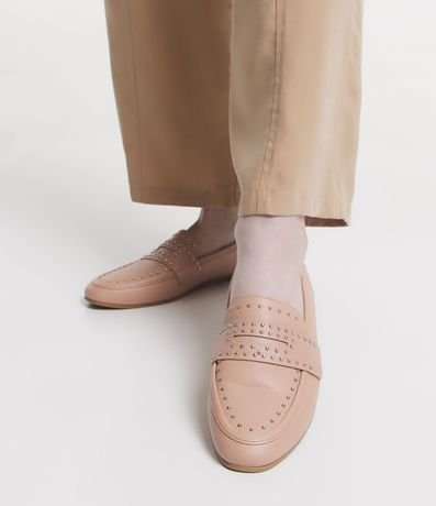 Zapato Loafer Flat con Tachas 2