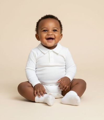 Body Básico en Rib Infantil Manga Larga - Talle RN a 24 meses 1