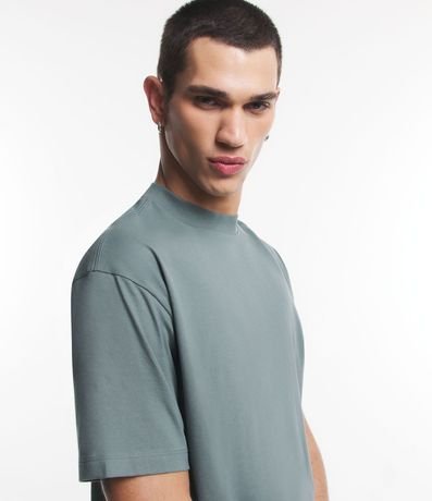 Remera Relaxed en Algodón con Manga Corta 4