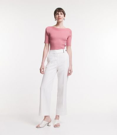 Blusa Básica de Punto con Escote Bote 3