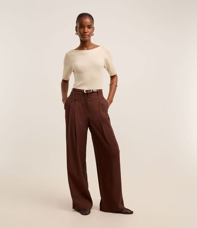 Blusa Básica de Punto con Escote Bote 2